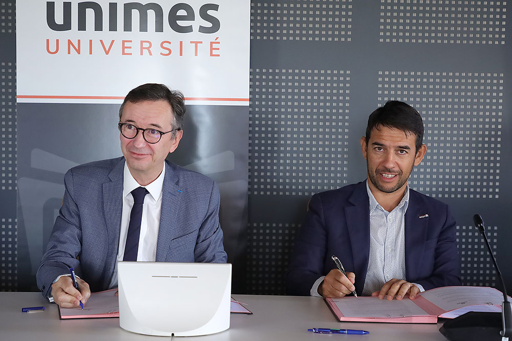 Signature conventions Université de Nîmes et BRL