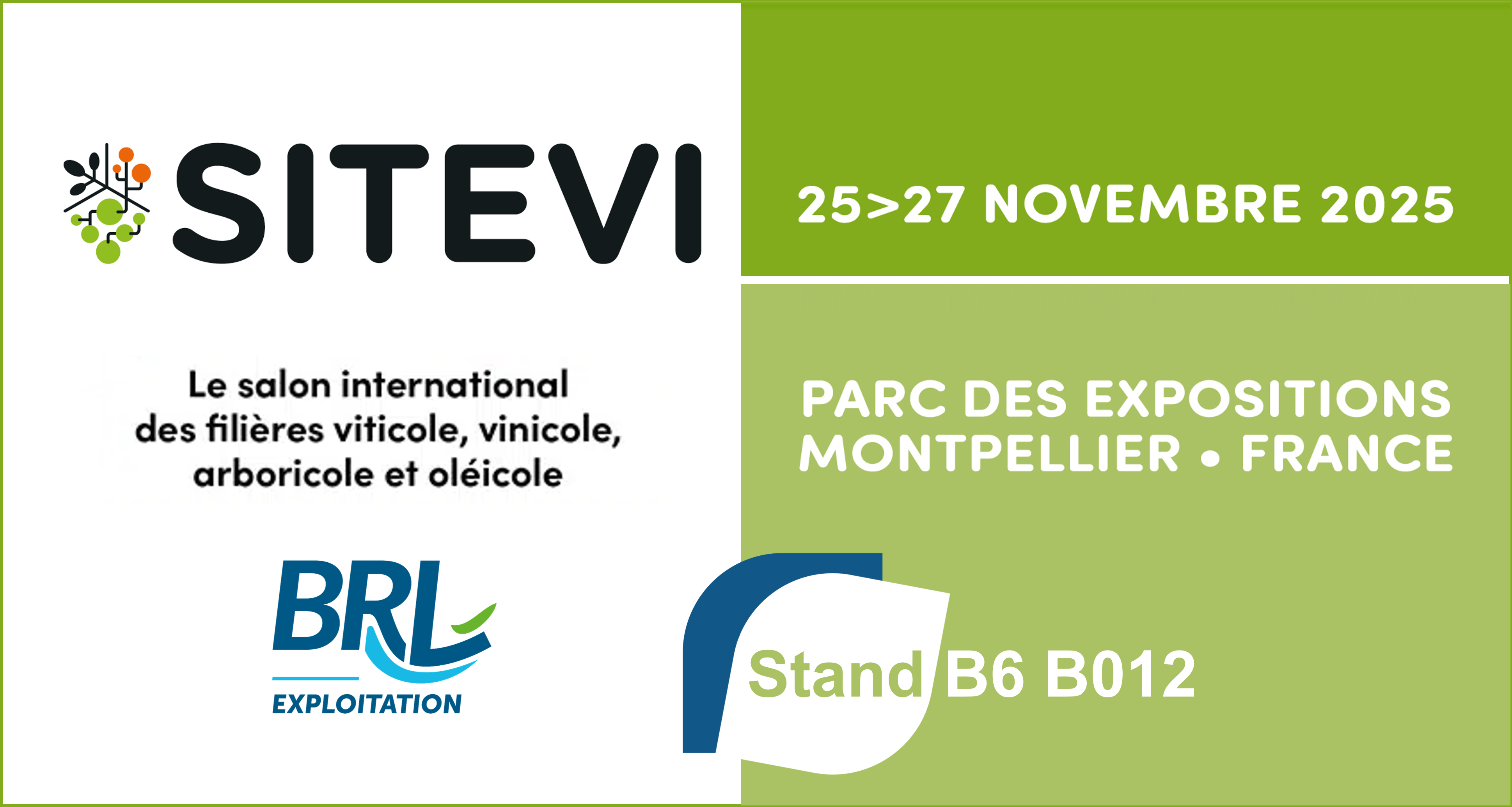 BRL Exploitation présent au SITEVI 2025, stand B6 B012